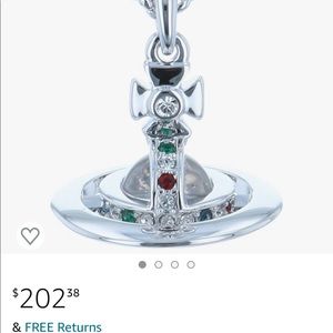 Vivienne Westwood Pearl Mini Choker Necklace Silver Tone With Keychain Card Bags